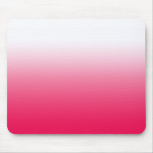 Bright summer red and white gradient ombre mouse pad