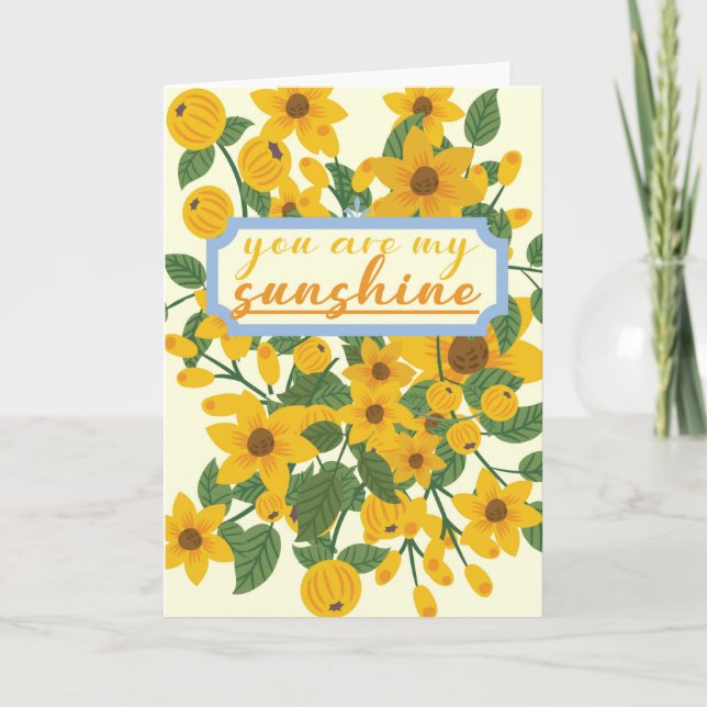 Bright Sunflower Anniversary Card (Front)