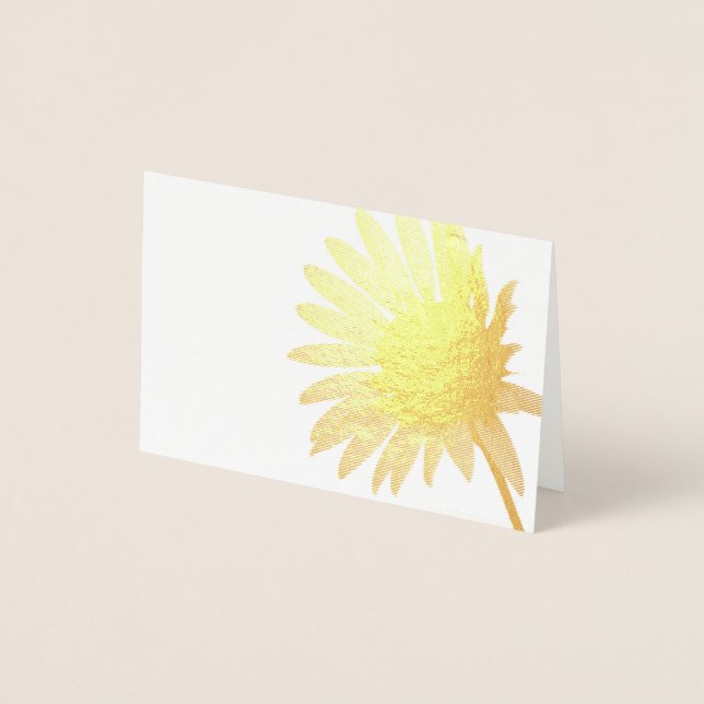 Bright Sunflower Foil Card (Front)