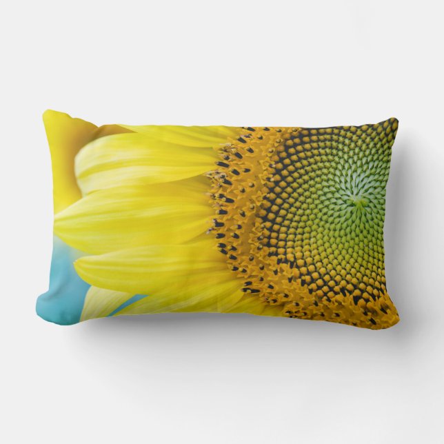 Bright Sunflower Lumbar Cushion (Front)