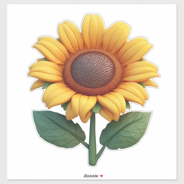 Bright Sunflower Sculpture (Sheet)