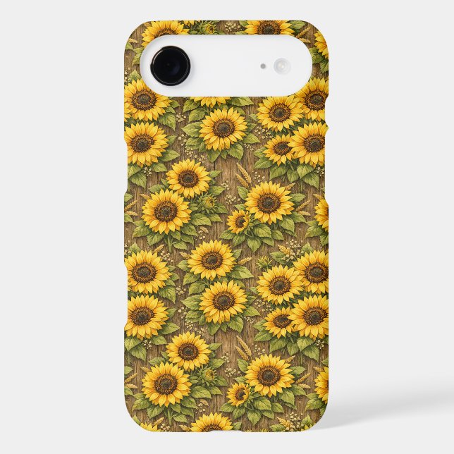 Bright Sunflower Seamless Repeat Pattern (Back)