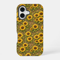 Bright Sunflower Seamless Repeat Pattern