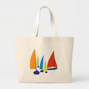 Bright Sunny Sailboats - Tote Bag