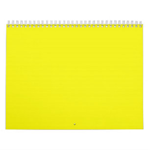Bright Sunny Yellow Backgrounds on a Calendar