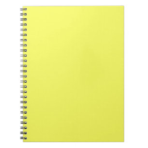 Bright Sunny Yellow Colour Only Custom Products Notebook