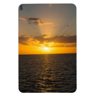 Bright Sunset on the Ocean Magnet