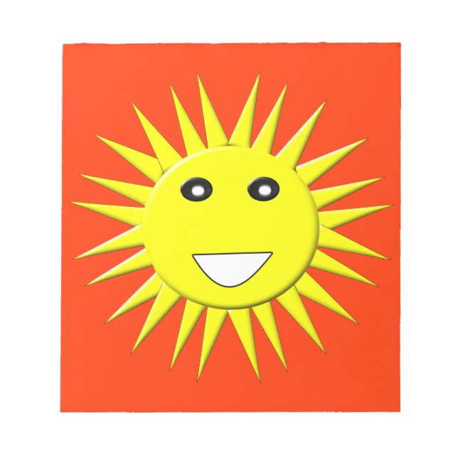 Bright Sunshine Notepad (Front)