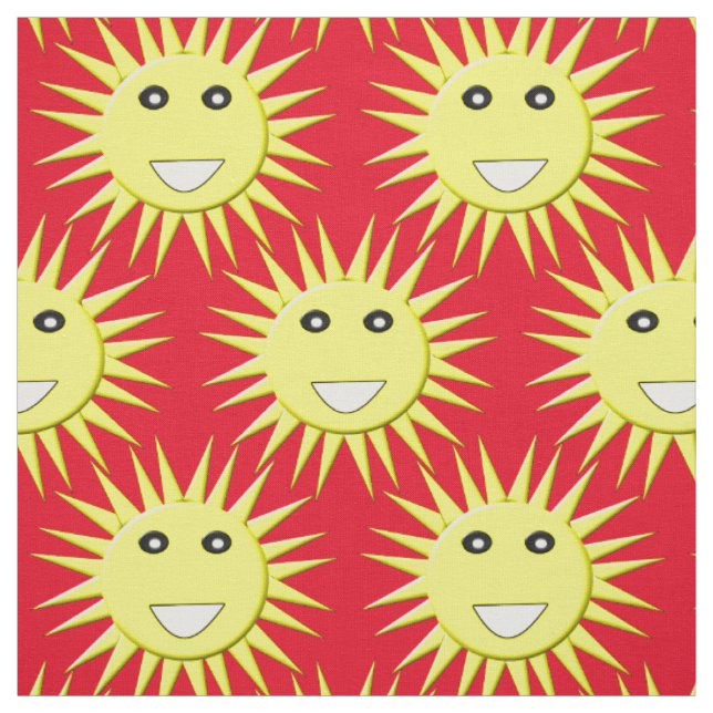Bright Sunshine Patterned Craft Fabric (Swatch)