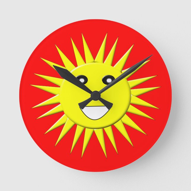 Bright Sunshine Wall Clock (Front)