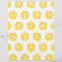 Bright sunshine yellow lemon slice segments