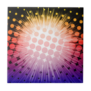 Bright Super Hero Pop Art Ceramic Tile