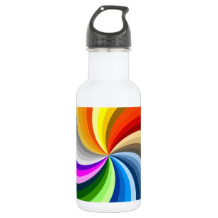 Bright swirl 532 ml water bottle