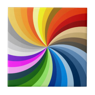 Bright swirl tile