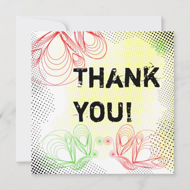 Bright "Thank you" card (Front)