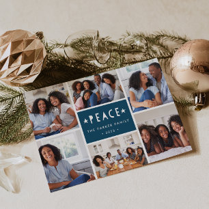 Bright Tidings Holiday Photo Collage Card