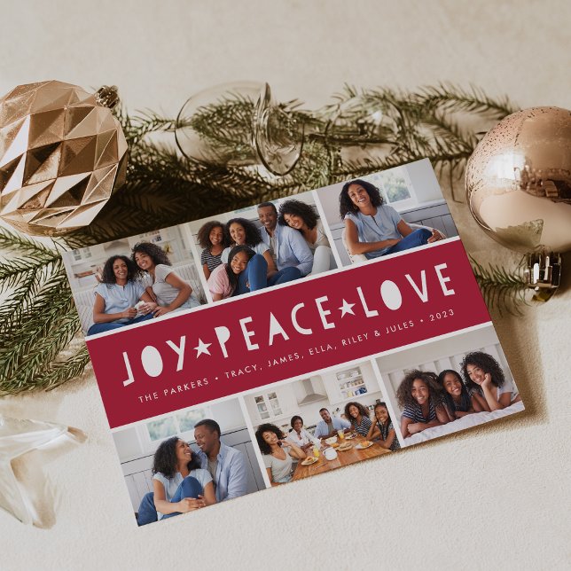 Bright Tidings | Holiday Photo Collage Card (Creator Uploaded)