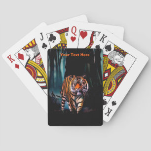 Bright Tiger Dark Forest Playing Cards