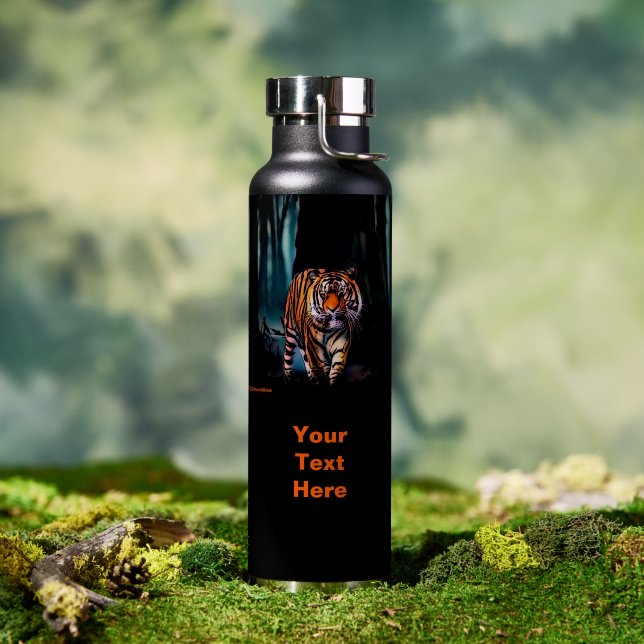 Bright Tiger Dark Forest Water Bottle (Outdoor (Rotated))