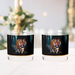 Bright Tiger Dark Forest Whiskey Glass