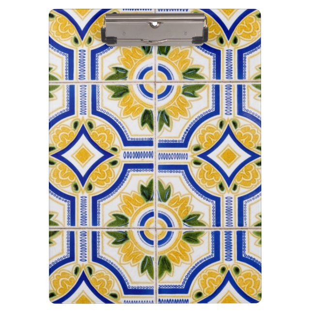 Bright tile pattern, Portugal Clipboard (Front)
