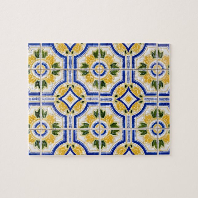 Bright tile pattern, Portugal Jigsaw Puzzle (Horizontal)