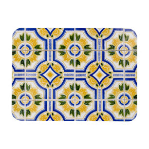 Bright tile pattern, Portugal Magnet