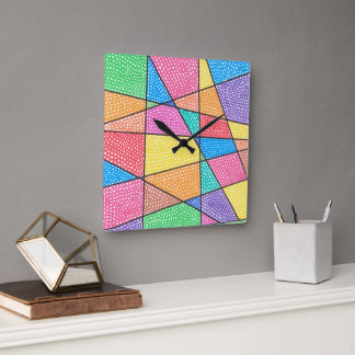 Bright Times Square Wall Clock