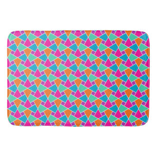 Bright Traditional Islamic Pattern Bath Mat