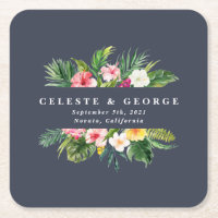 bright tropical floral wedding