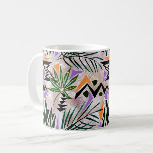 Bright tropical Hawaiian illustration, Coffee Mug
