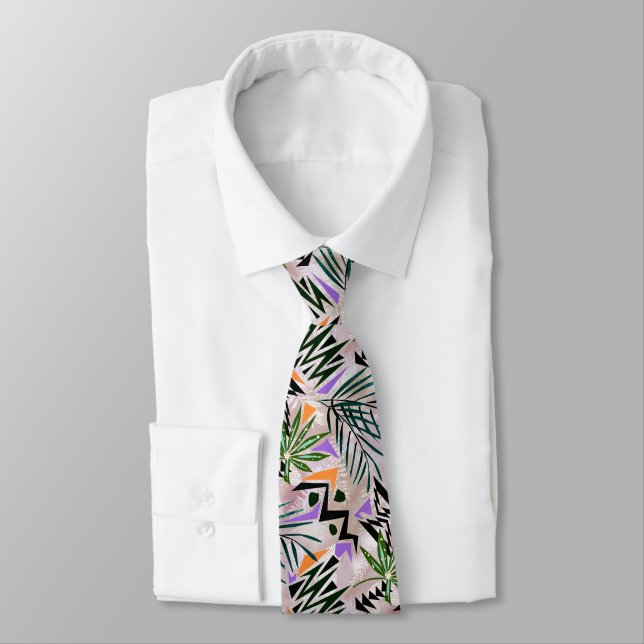 Bright tropical Hawaiian illustration, Tie (Tied)