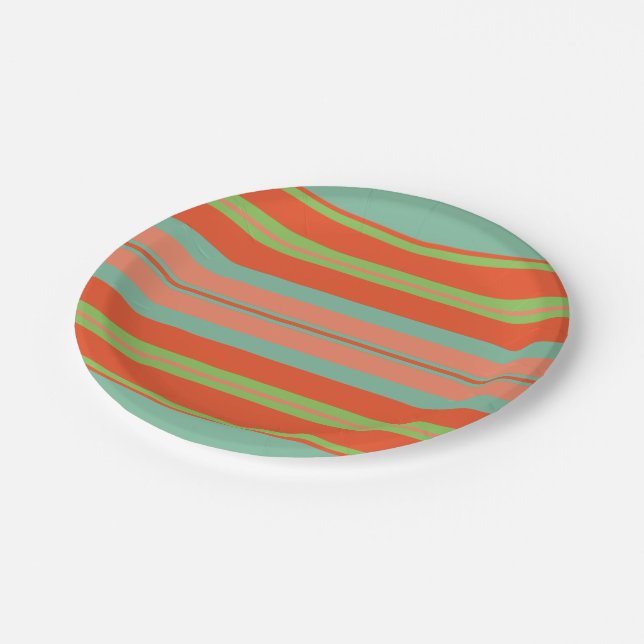 Bright Tropical Paper Plate (Angled)