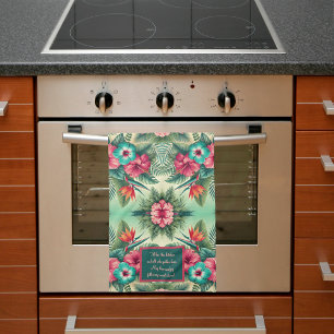 Bright Tropics Customisable Tea Towel