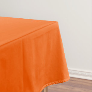 Bright True Orange Solid Color Tablecloth