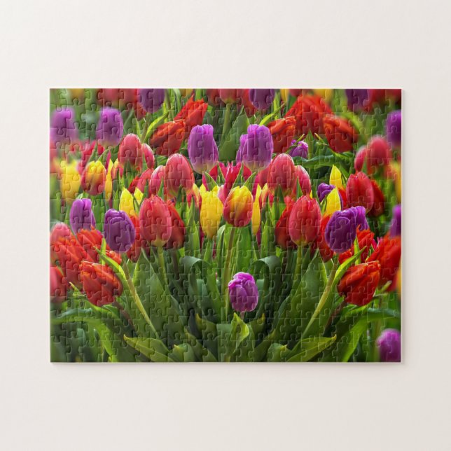 Bright Tulips Jigsaw Puzzle (Horizontal)