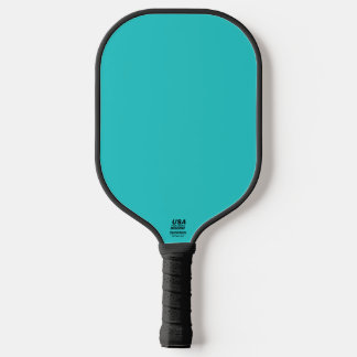 Bright Turquoise Aquamarine Cyan Solid Colour Pickleball Paddle