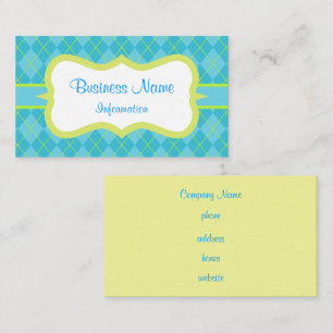 Bright Turquoise Business Card