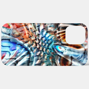 Bright, twisted coloured velvet or plumage iPhone 12 pro max case