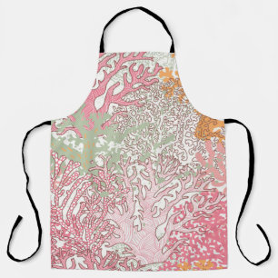 Bright underwater seamless pattern with beautiful  apron