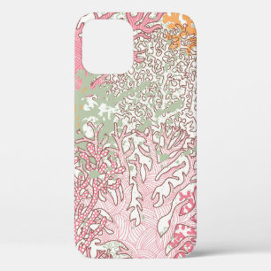 Bright underwater seamless pattern with beautiful  iPhone 12 case