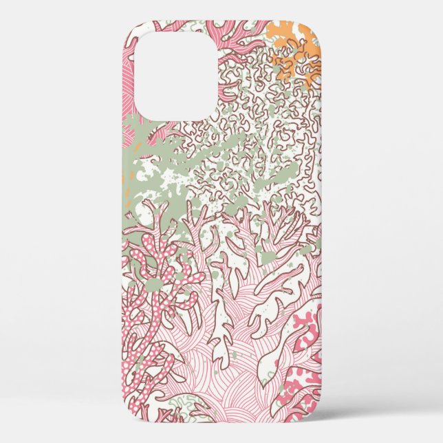 Bright underwater seamless pattern with beautiful  Case-Mate iPhone case (Back)