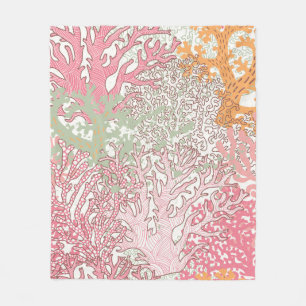 Bright underwater seamless pattern with beautiful fleece blanket