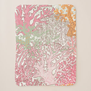 Bright underwater seamless pattern with beautiful sherpa blanket