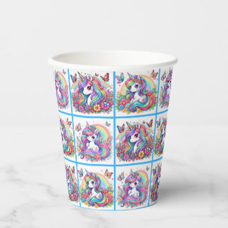 Bright Unicorn Party Cups - set 1