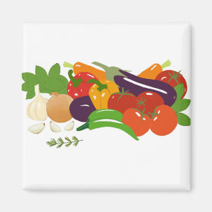 Bright Vegetables Magnet