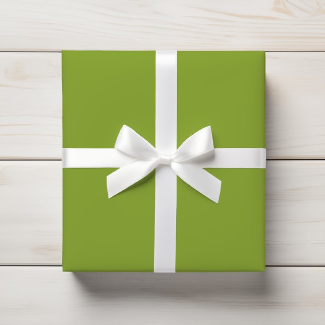 Bright Vibrant Chartreuse Green Solid Colour Wrapping Paper (Creator Uploaded)