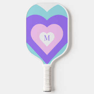 Bright Vibrant Y2k 2000s Multiple Hearts Picklebal Pickleball Paddle