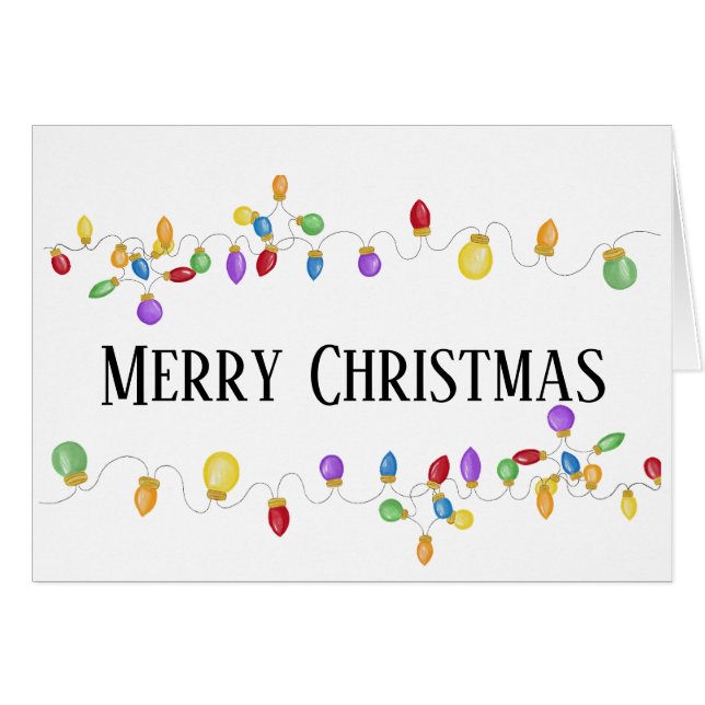 Bright Vintage Christmas Lights  (Front Horizontal)