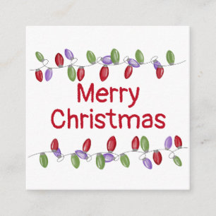 Bright Vintage Christmas Lights  Holiday Card